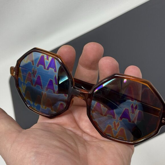 Vintage American Airlines Memorabilia Promo Sunglasses Glass Lenses 1 Of A Kind
